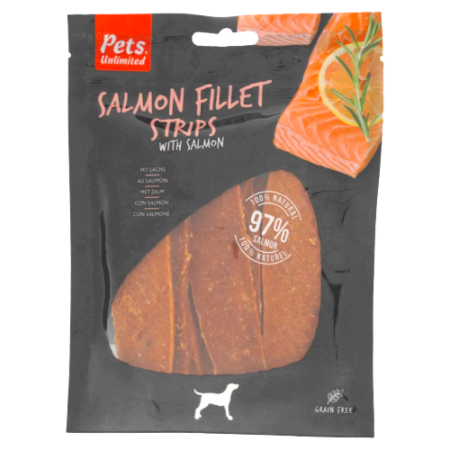 Pets Unlimited Salmon Fillet Strips with Salmon Product Image