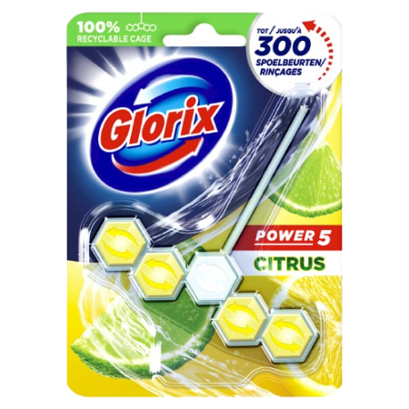 Glorix Toiletblok Power 5 Citrus Product Image