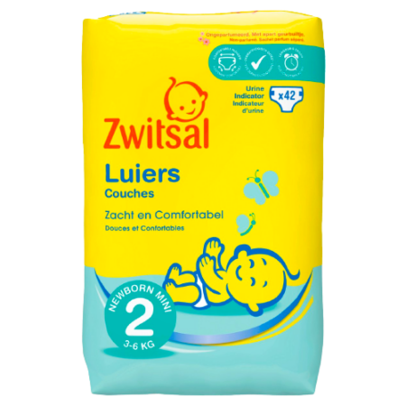Zwitsal Luiers Newborn Mini 2 (3-6 KG) Product Image