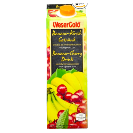 WeserGold Drink Banana Cherry 22% (THT: 04/25/2024) Product Image