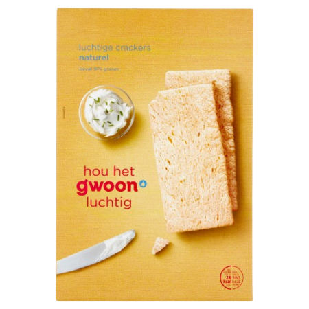G'woon Luchtige Crackers Naturel Product Image