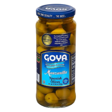 Goya Reduced Sodium Manzanilla Olives (THT: 04/09/2024) Product Image