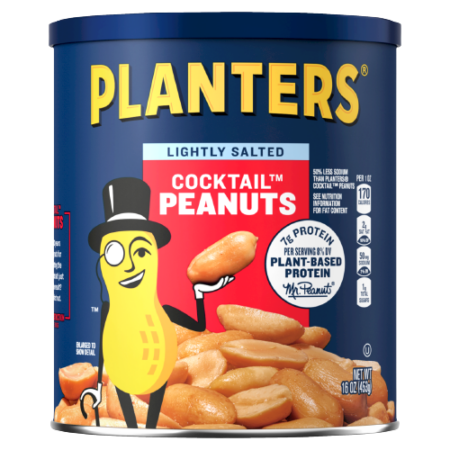 Planters Lightly Salted Cocktail Peanuts with Sea Salt (THT: 06/26/2024) Product Image
