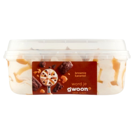 G'woon Roomijs Brownie Karamel VRIES❄️ Product Image