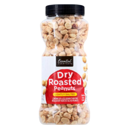 Essential Everyday Lightly Salted Dry Roasted Peanuts Product Image