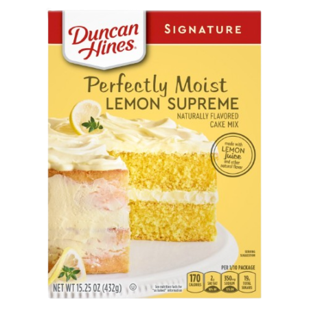 Duncan Hines  Perfectly Moist Lemon Supreme Cake Mix Product Image