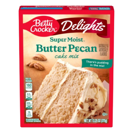 Betty Crocker Delights Super Moist Butter Pecan Cake Mix Product Image