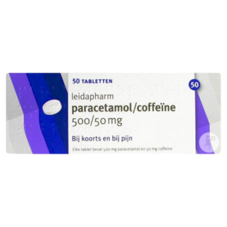 Leidapharm Paracetamol 500 MG & Coffeïne 50 MG Tabletten Product Image