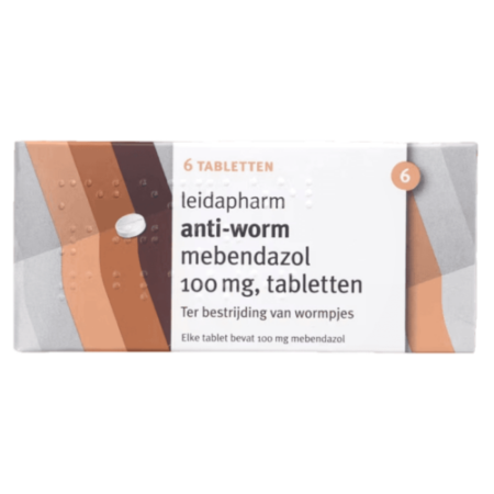 Leidapharm Anti-Worm Mebendazol 100 MG Tabletten Product Image