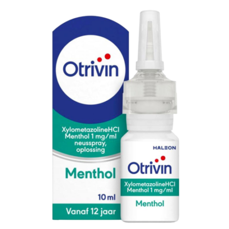 Otrivin Xylometazoline HCI Menthol 1 MG Neusspray Oplossing Vanaf 12 Jaar Product Image