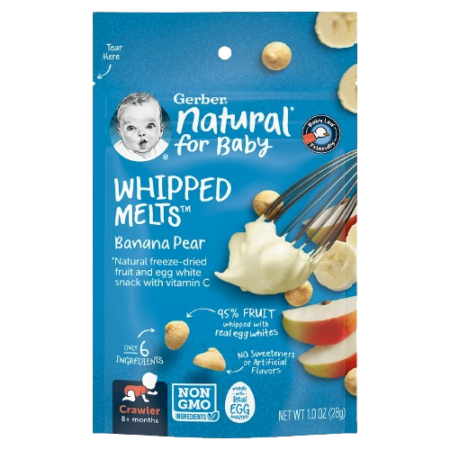 Gerber Wipped Melts Banana Pear Product Image