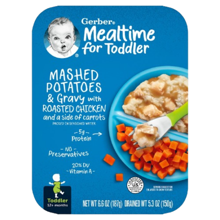 Gerber Mashed Potatoes & Gravy Roasted Chicken & Carrots Product Image